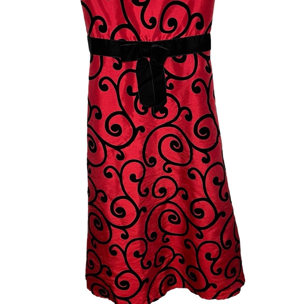 Bonnie Jean Dress Red & Black Dress Size: 20 1/2 - Picture 4 of 6